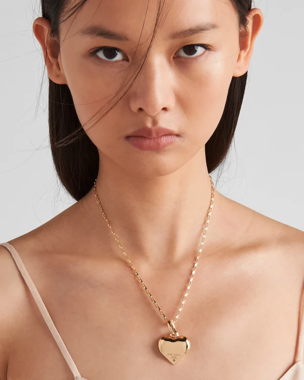 Necklaces*Prada Eternal small pendant necklace in yellow Gold