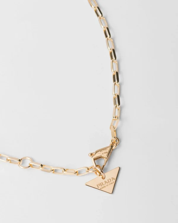 Necklaces*Prada Eternal small pendant necklace in yellow Gold