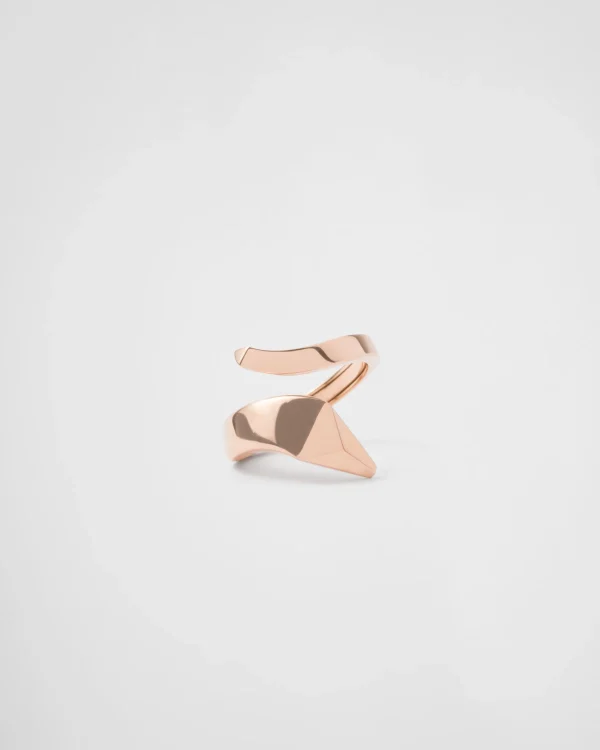 Rings*Prada Eternal Gold snake mini ring in pink gold Rosegold