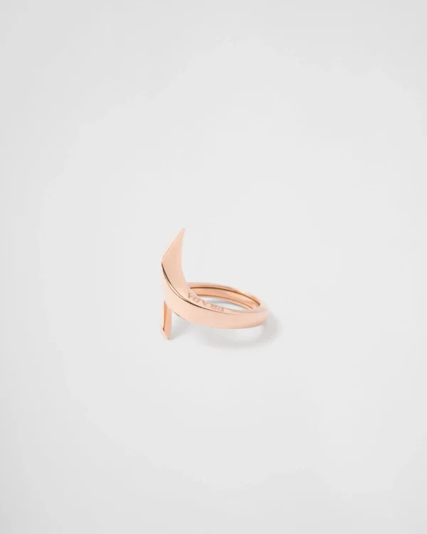 Rings*Prada Eternal Gold snake mini ring in pink gold Rosegold