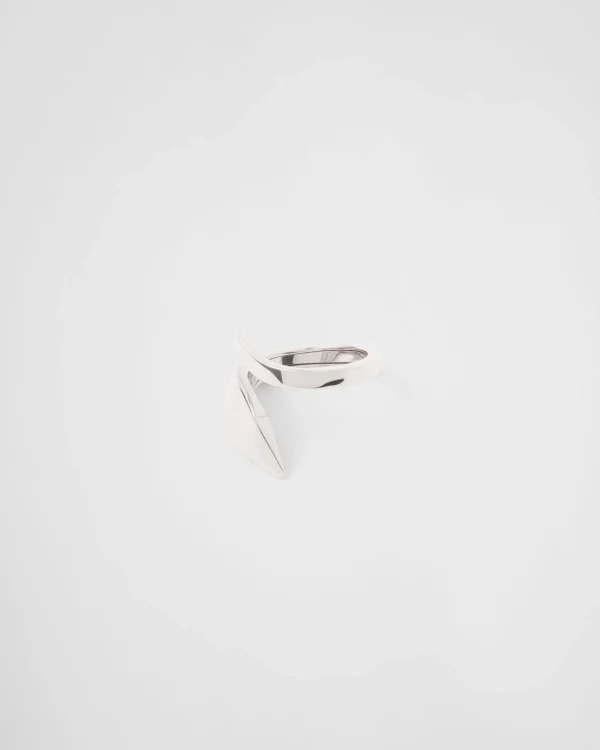 Rings*Prada Eternal Gold snake mini ring in white gold Whitegold