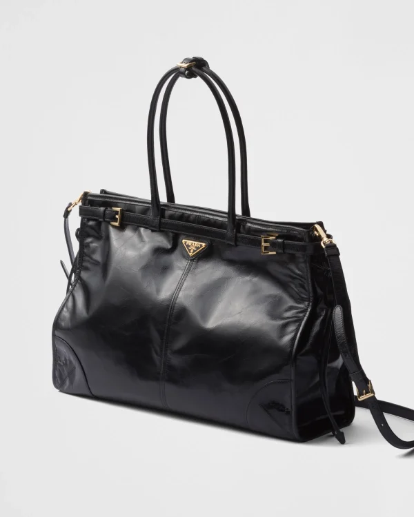 Briefcases | Briefcases*Prada Extra large leather handbag Black