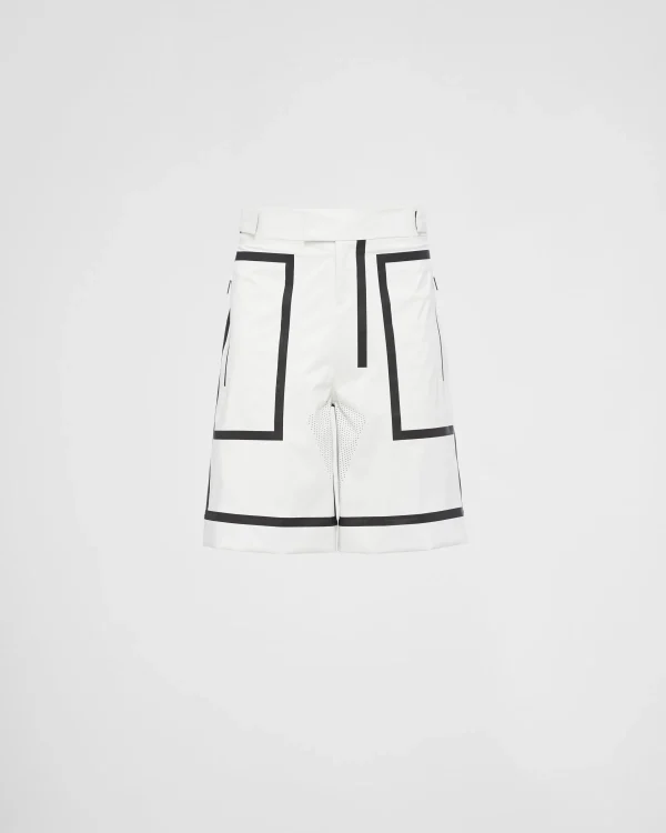 Men's Collection*Prada Extreme Tex Light bermudas Chalkwhite