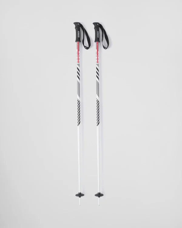 Men's Collection*Prada Faction x Linea Rossa ski poles White