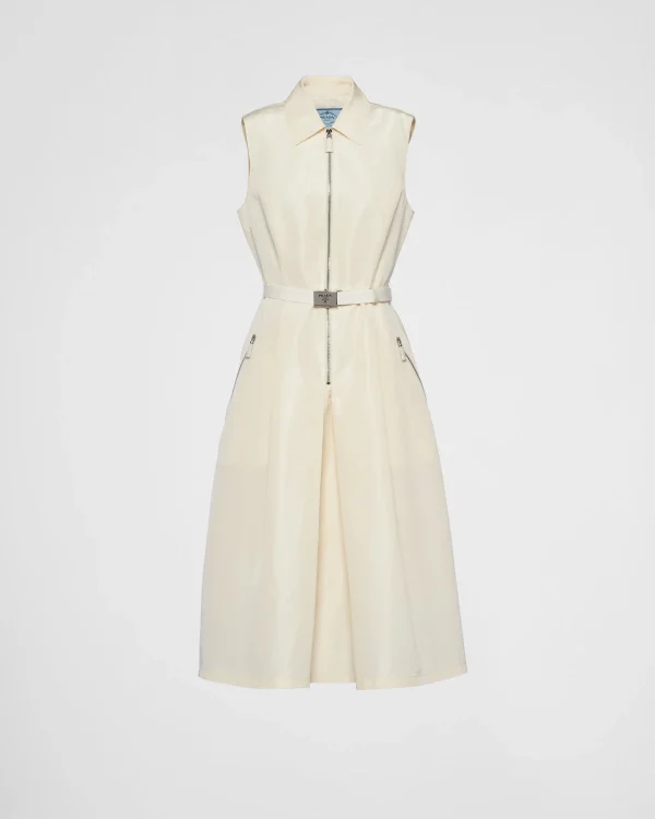 Dresses*Prada Faille midi-dress Ivory