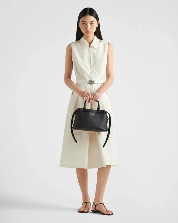 Dresses*Prada Faille midi-dress Ivory