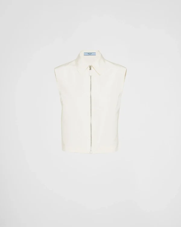 Shirts And Tops*Prada Faille shirt Ivory