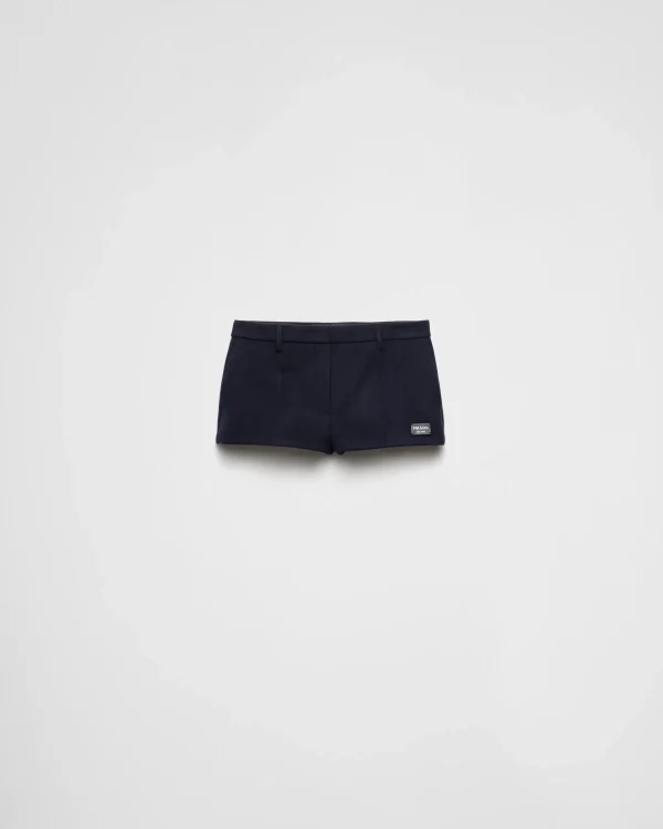 Trousers And Shorts*Prada Faille shorts Navy