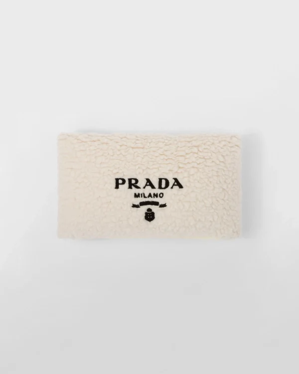 Games And Home Accessories*Prada Faux-fur cashmere and wool throw pillow Tan/black