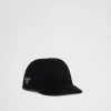 Hats And Gloves*Prada Felt baseball cap Navy