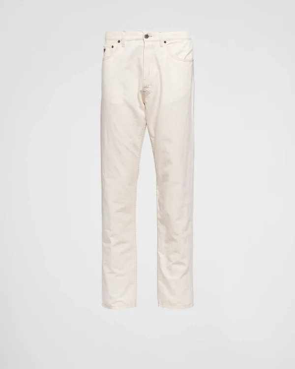 Denim*Prada Five-pocket chambray jeans Beige