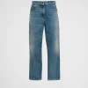 Denim*Prada Five-pocket denim jeans Skyblue