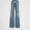 Denim*Prada Five-pocket denim jeans Skyblue