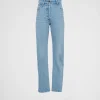 Denim*Prada Five-pocket denim jeans Skyblue