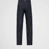 Denim*Prada Five-pocket denim jeans Navy