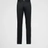 Denim*Prada Five-pocket stretch drill jeans Black