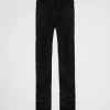 Denim*Prada Five-pocket velvet denim jeans Black