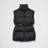 Outerwear*Prada Flannel down vest Slategray