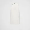 Denim*Prada Flared denim skirt White