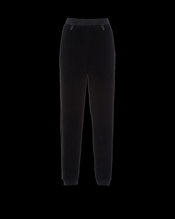 Women's Collection*Prada Fleece and recycled technical fabric joggers Black/black