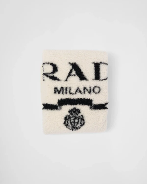 Games And Home Accessories*Prada Fur-effect cashmere and wool throw Tan/black