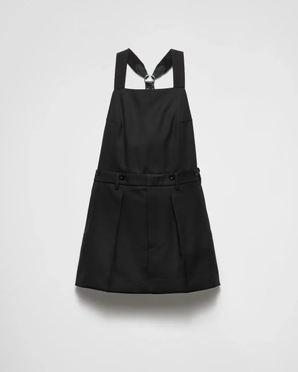 Dresses*Prada Gabardine mini-dress Black