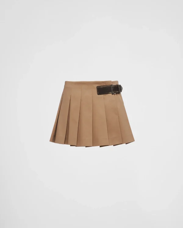 Skirts*Prada Gabardine miniskirt Khaki