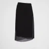 Skirts*Prada Georgette skirt Black