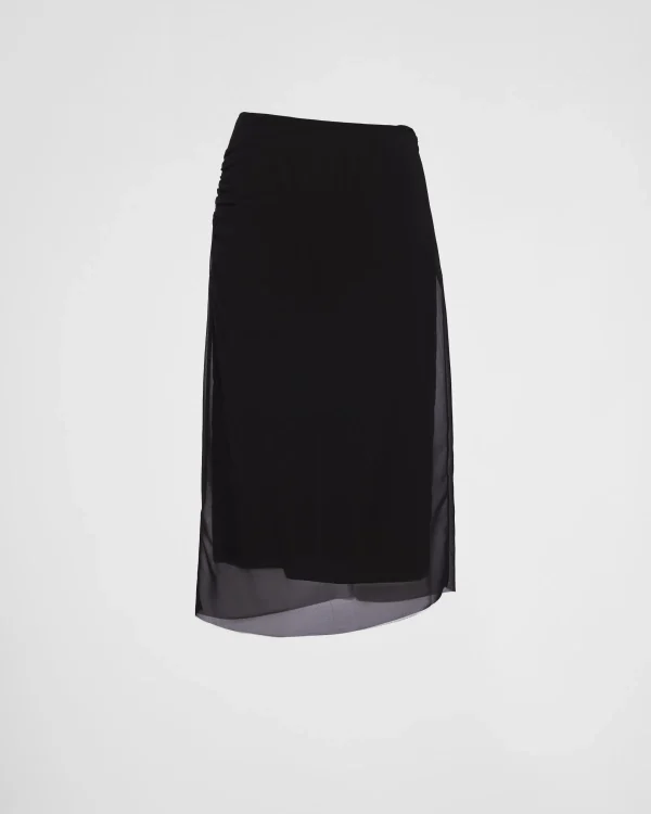 Skirts*Prada Georgette skirt Black