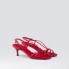 Sandals*Prada Heeled leather sandals Red