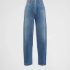 Denim*Prada High-waisted denim jeans Midblue