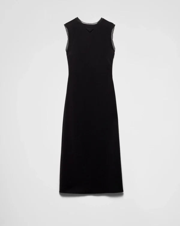 Dresses*Prada Interlock crêpe dress Black