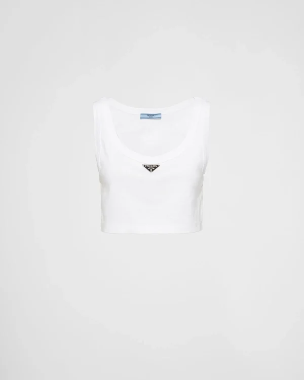 T-shirts And Sweatshirts | Shirts And Tops*Prada Jersey top White