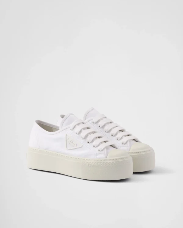 Sneakers*Prada Laced fabric sneakers White