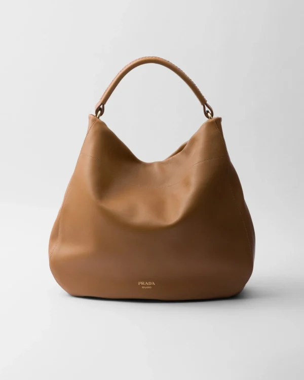 Shoulder Bags | Shoulder Bags*Prada Large leather shoulder bag Caramel