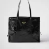 Totes | Totes*Prada Large leather tote bag Black