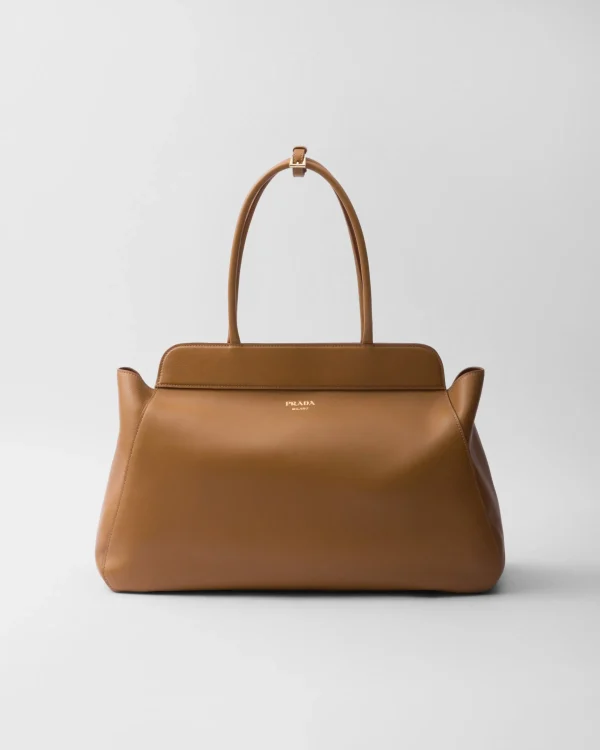 Briefcases | Briefcases*Prada Large leather tote bag Caramel