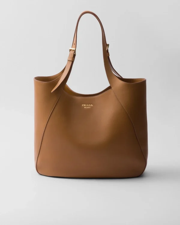 Briefcases | Briefcases*Prada Large leather tote bag Caramel