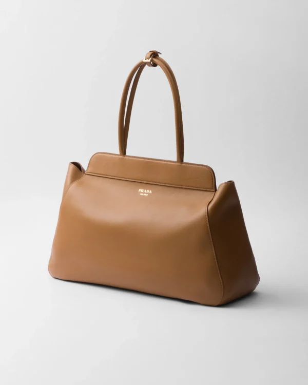 Briefcases | Briefcases*Prada Large leather tote bag Caramel