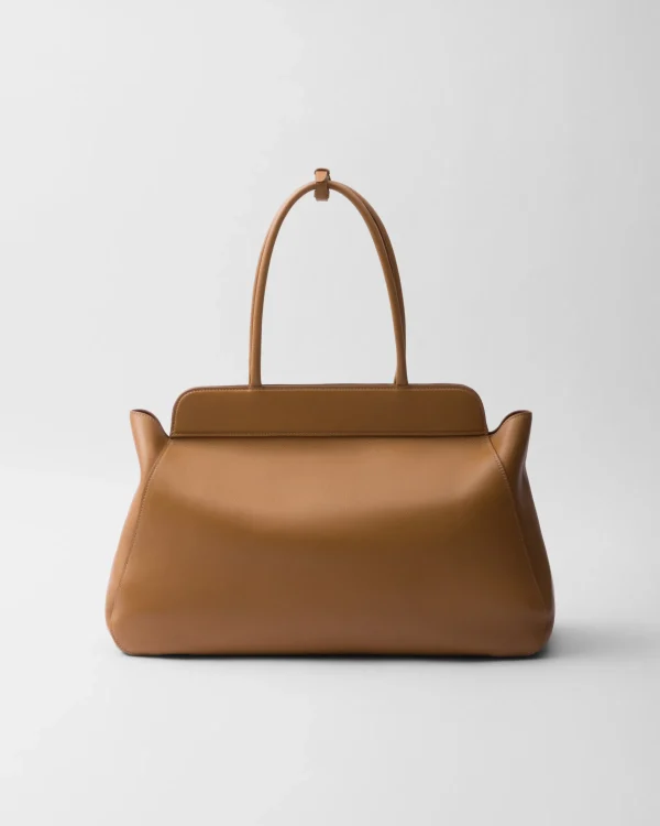 Briefcases | Briefcases*Prada Large leather tote bag Caramel