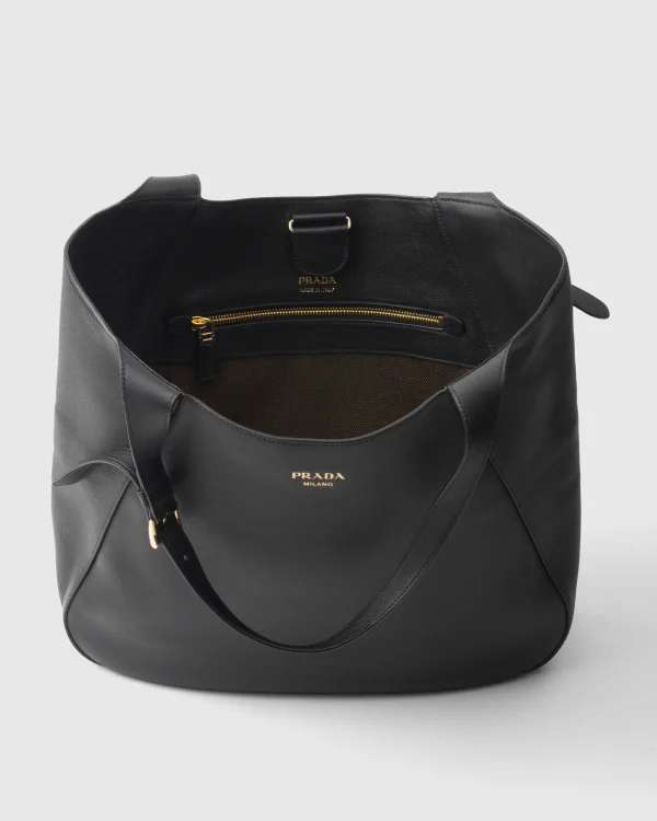 Briefcases | Briefcases*Prada Large leather tote bag Black