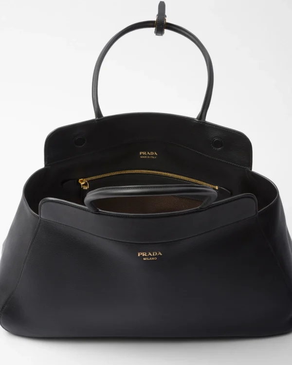 Briefcases | Briefcases*Prada Large leather tote bag Black