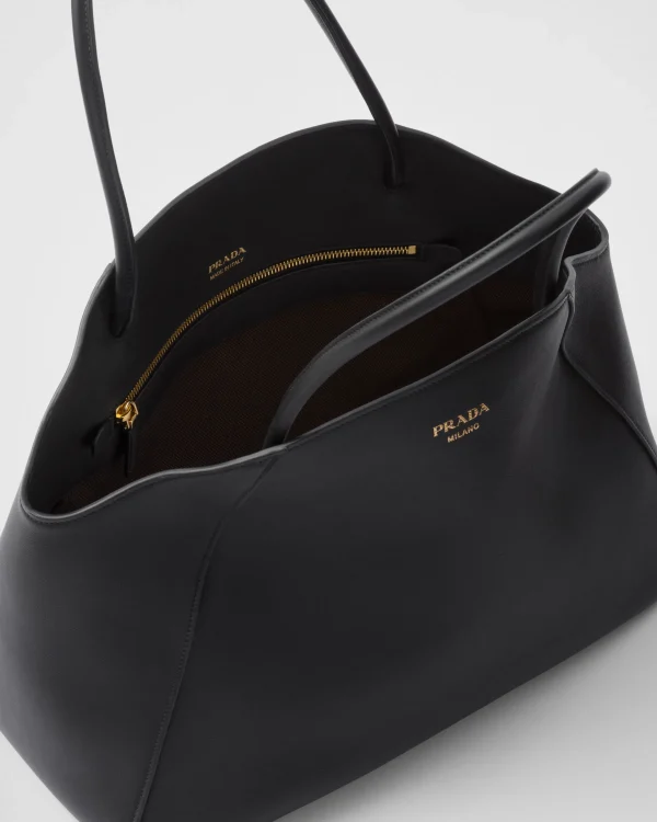 Briefcases | Briefcases*Prada Large leather tote bag Black