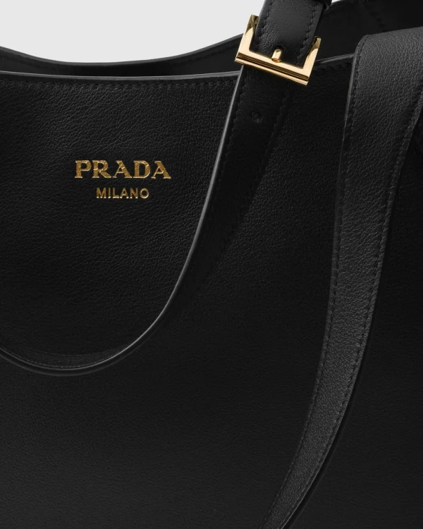 Briefcases | Briefcases*Prada Large leather tote bag Black