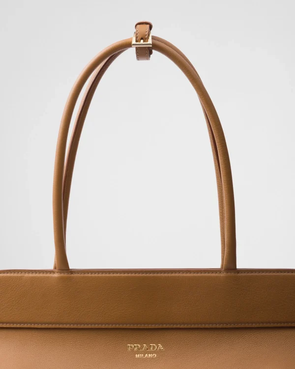 Briefcases | Briefcases*Prada Large leather tote bag Caramel