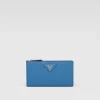 Large Wallets*Prada Large leather wallet Lightblue