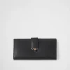 Large Wallets*Prada Large leather wallet Black