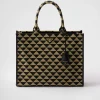 Briefcases | Briefcases*Prada Large Symbole embroidered fabric handbag Black/beige