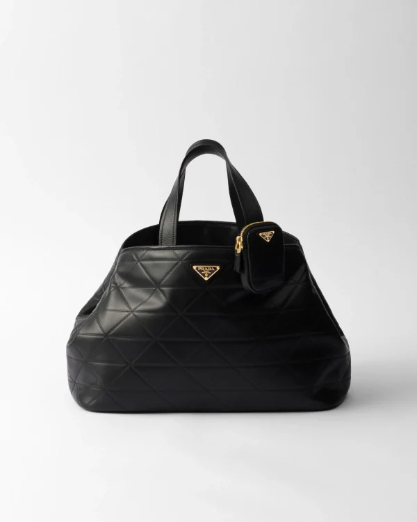 Briefcases | Briefcases*Prada Large quilted leather tote bag Black