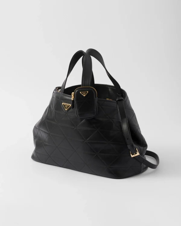 Briefcases | Briefcases*Prada Large quilted leather tote bag Black